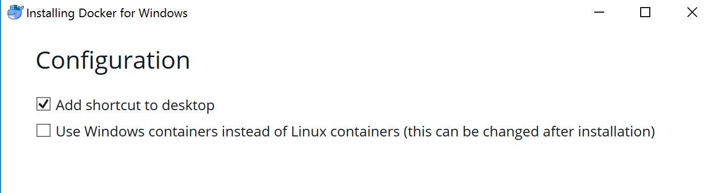 Docker for Windows