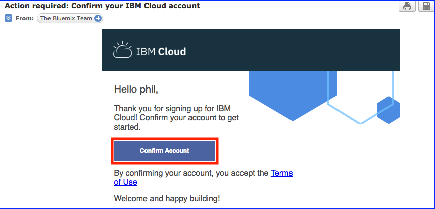 Confirm Account