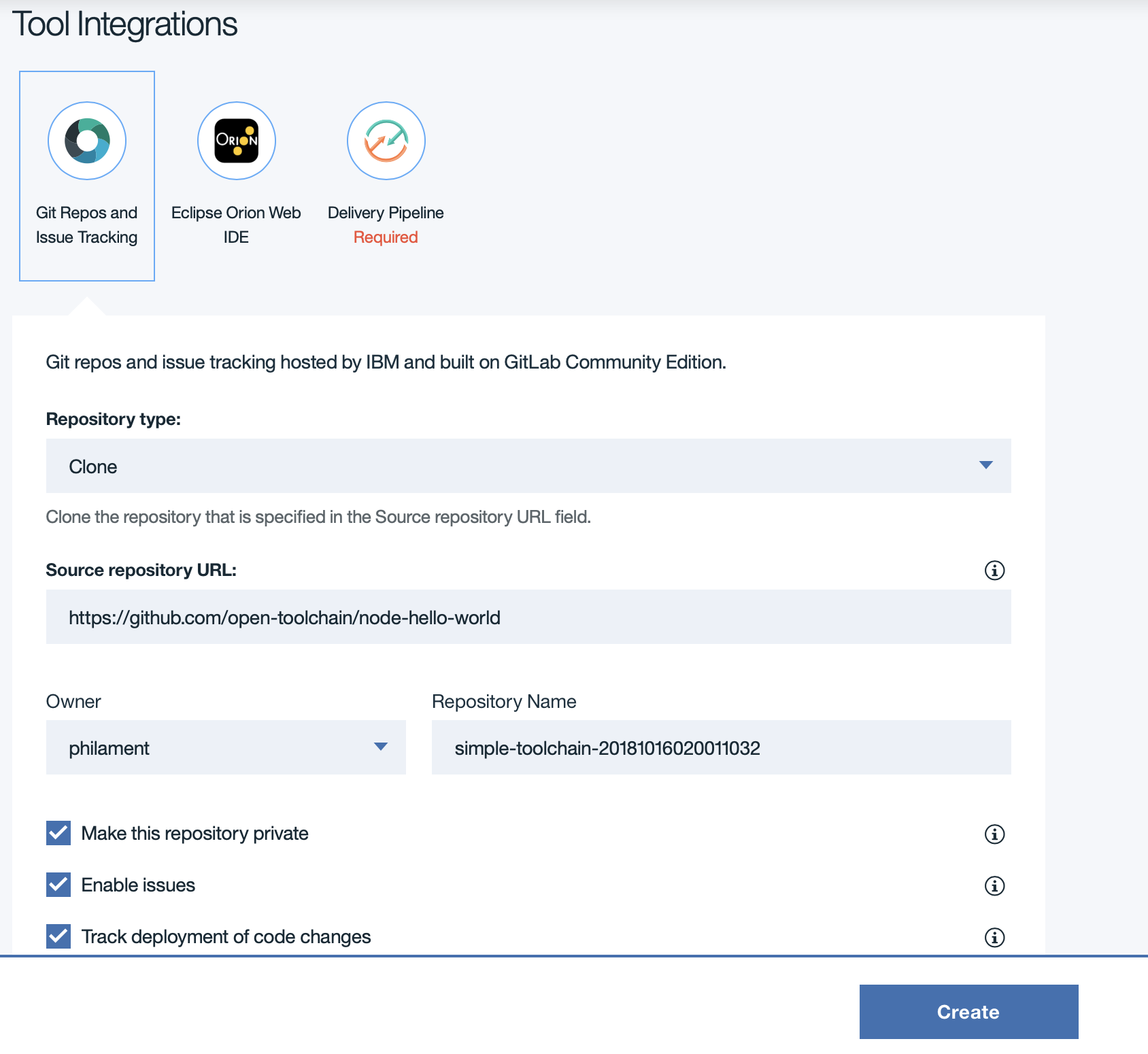 IBM Cloud Dashboard